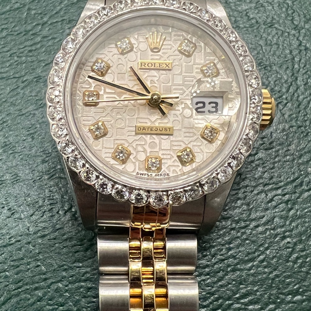 Rolex Women's Silver and Gold Datejust Watch